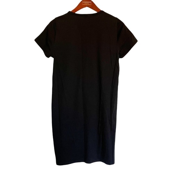 J. CREW Factory NWOT Cotton T Shirt Dress Size Medium in Black - Picture 5 of 10